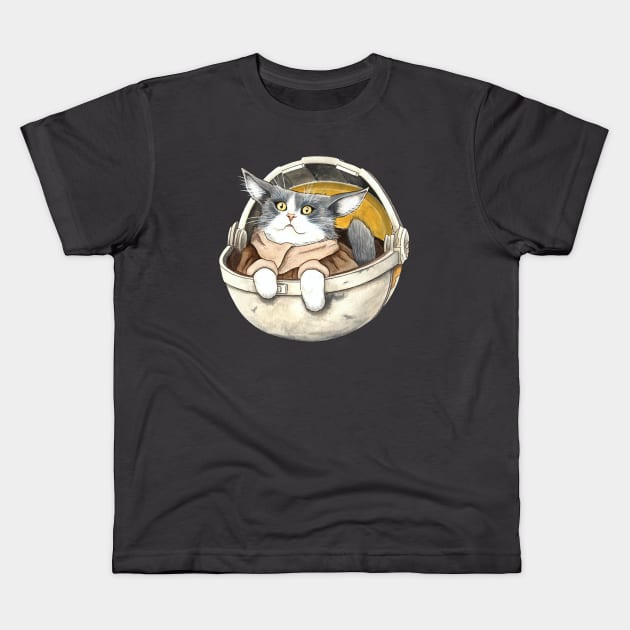 The Cat-Child Kids T-Shirt by Bartwork